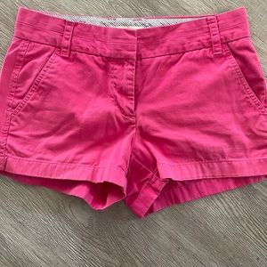 J CREW CHINO HOT PINK SHORTS